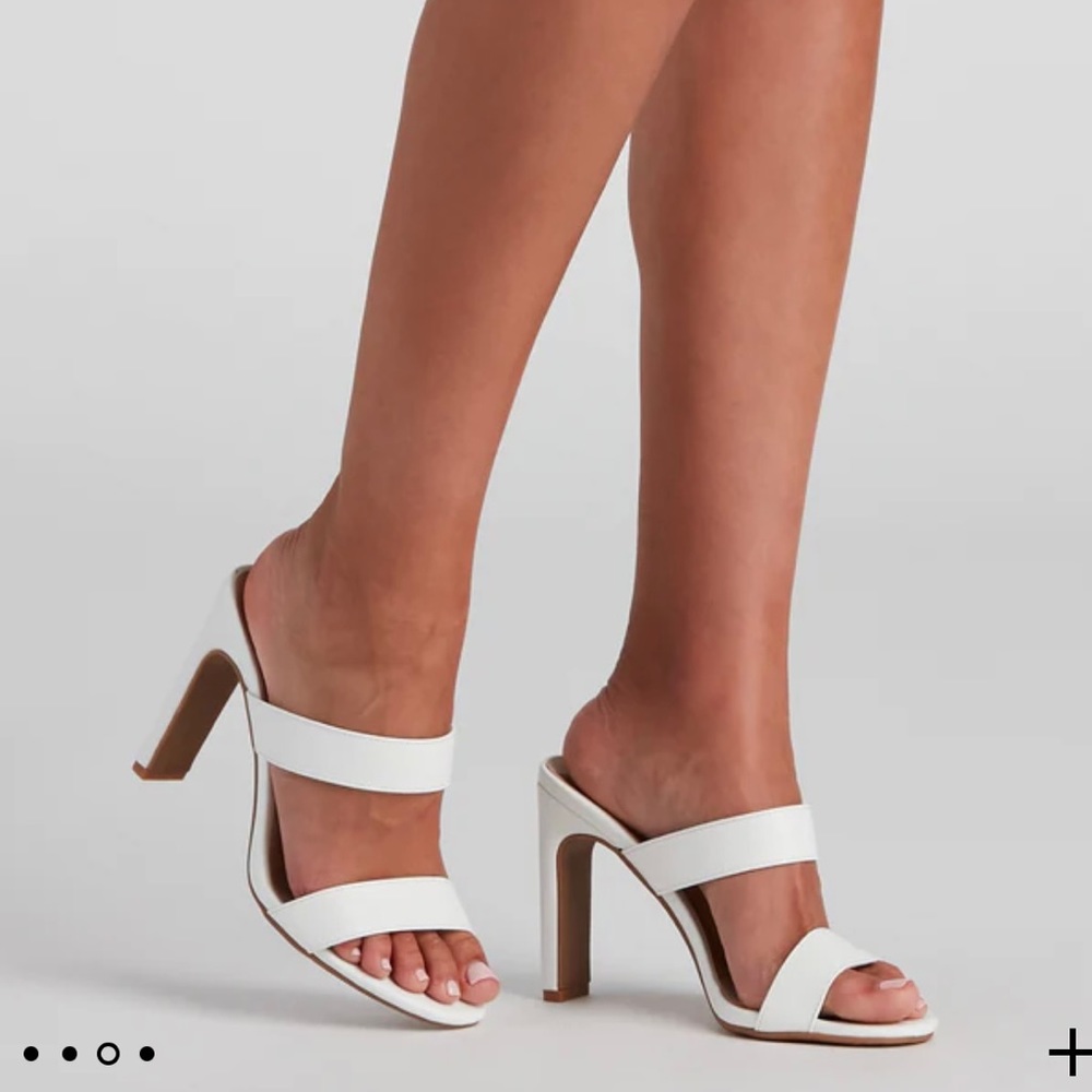 Class Act Nubuk Block Heel Mules